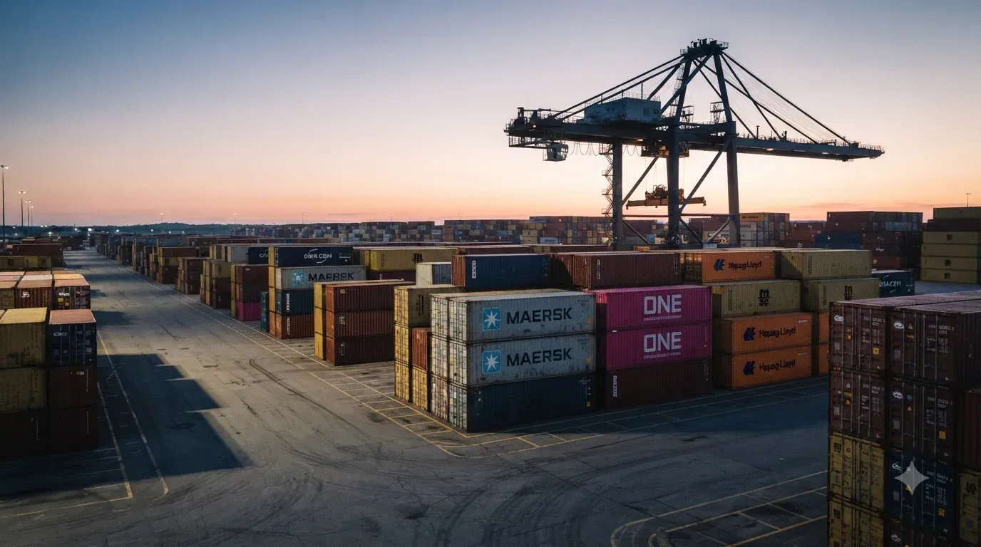 Container yard monitoring