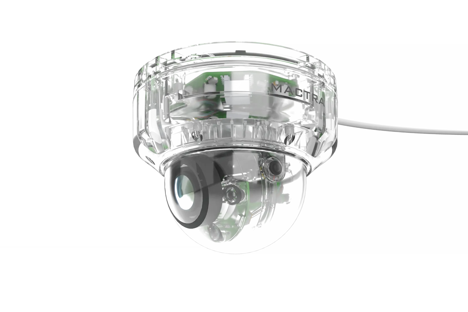 Assembled exterior view of MACTRA dome camera